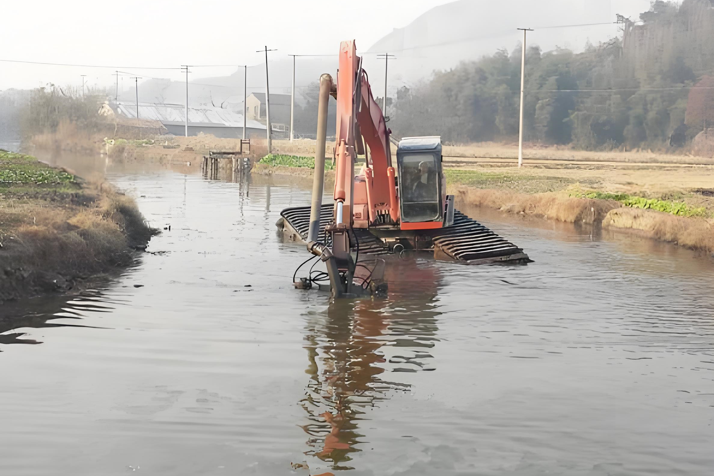 重慶渝中水上挖機(jī)清淤隊 - 魚塘清淤的成本大概是多少？